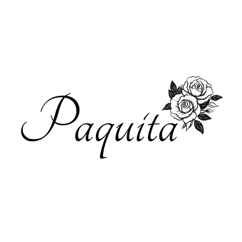 Paquita with black and white flower buds.